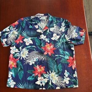 Tommy Bahama Navy Floral Button Down Shirt
